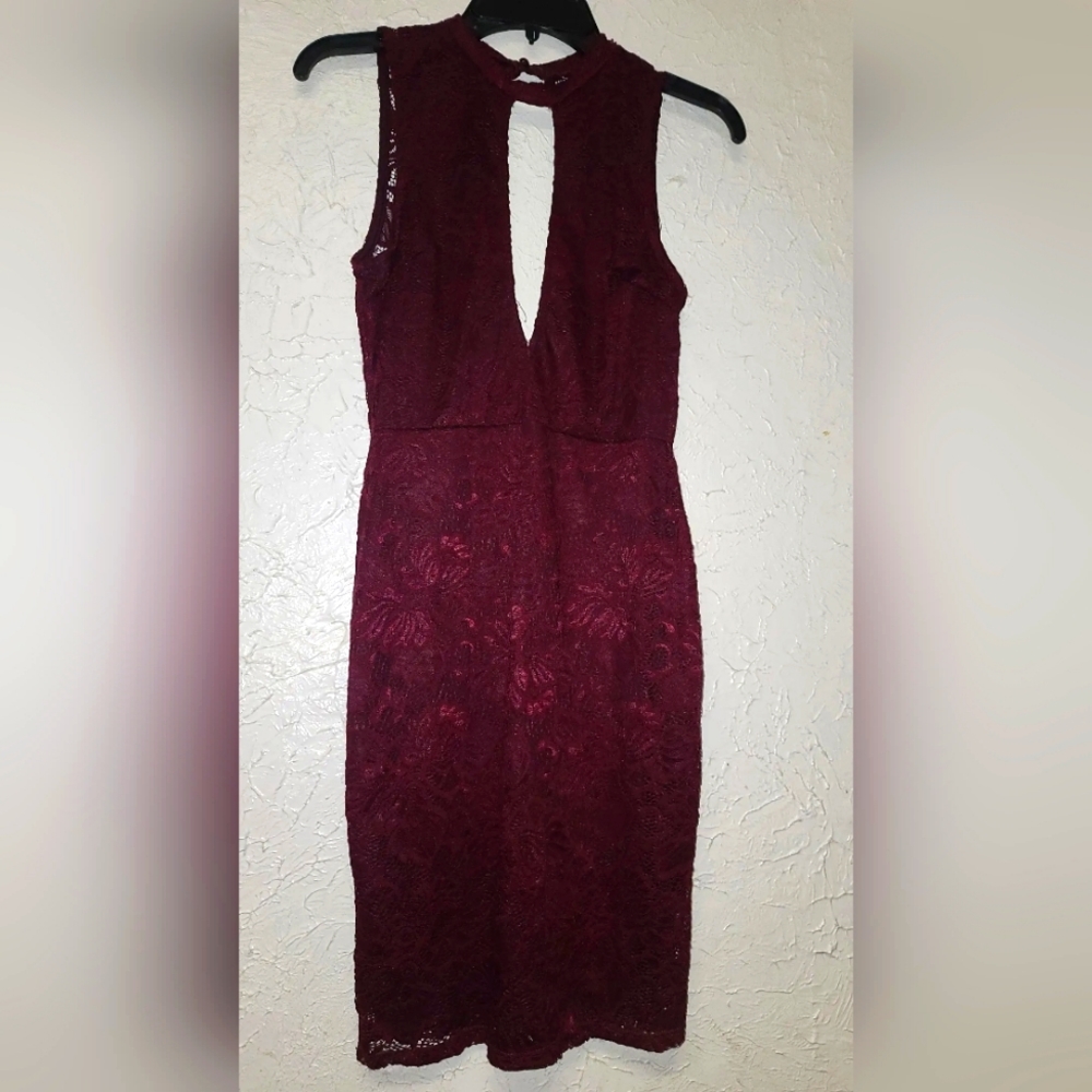 New Medium Burgundy Dress - Valentine's Day